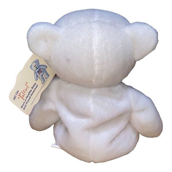 Patriotic White Plush Bear "Patriot" By March Of Dimes With Freedom For All Desi - Picture 4 of 8